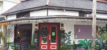 Lovely Tout de Suite Organic Cafe facade provides an excellent example of the charming buildings and style throughout New Orleans.